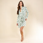 The Western Wonderland | Western Toile Short Modal Robe - Shinesty