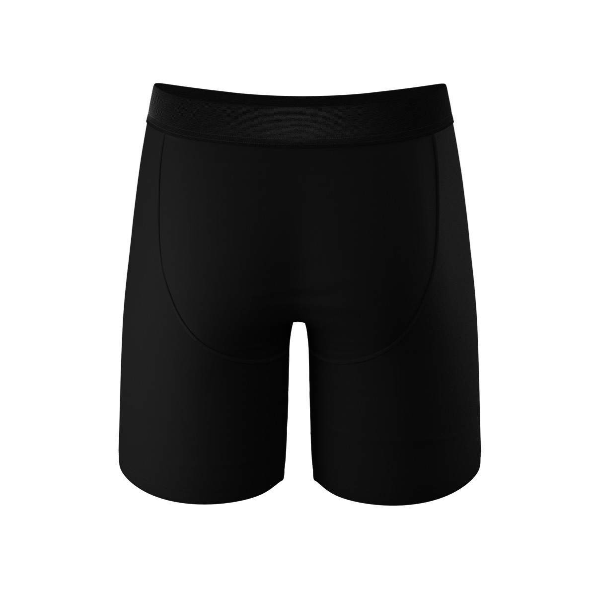 The 009 | Black Tuxedo Ball Hammock® Boxer - Long Leg - Shinesty