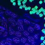 The Free For All | Glow in the Dark Dice Ball Hammock® Pouch Underwear Briefs - Shinesty