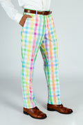 The Savannah Swinger | Pastel Plaid Pants - Shinesty