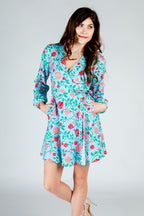 The Kentucky Fried Daily Double | Derby Roses Wrap Dress - Shinesty