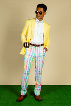 The Savannah Swinger | Pastel Plaid Pants - Shinesty