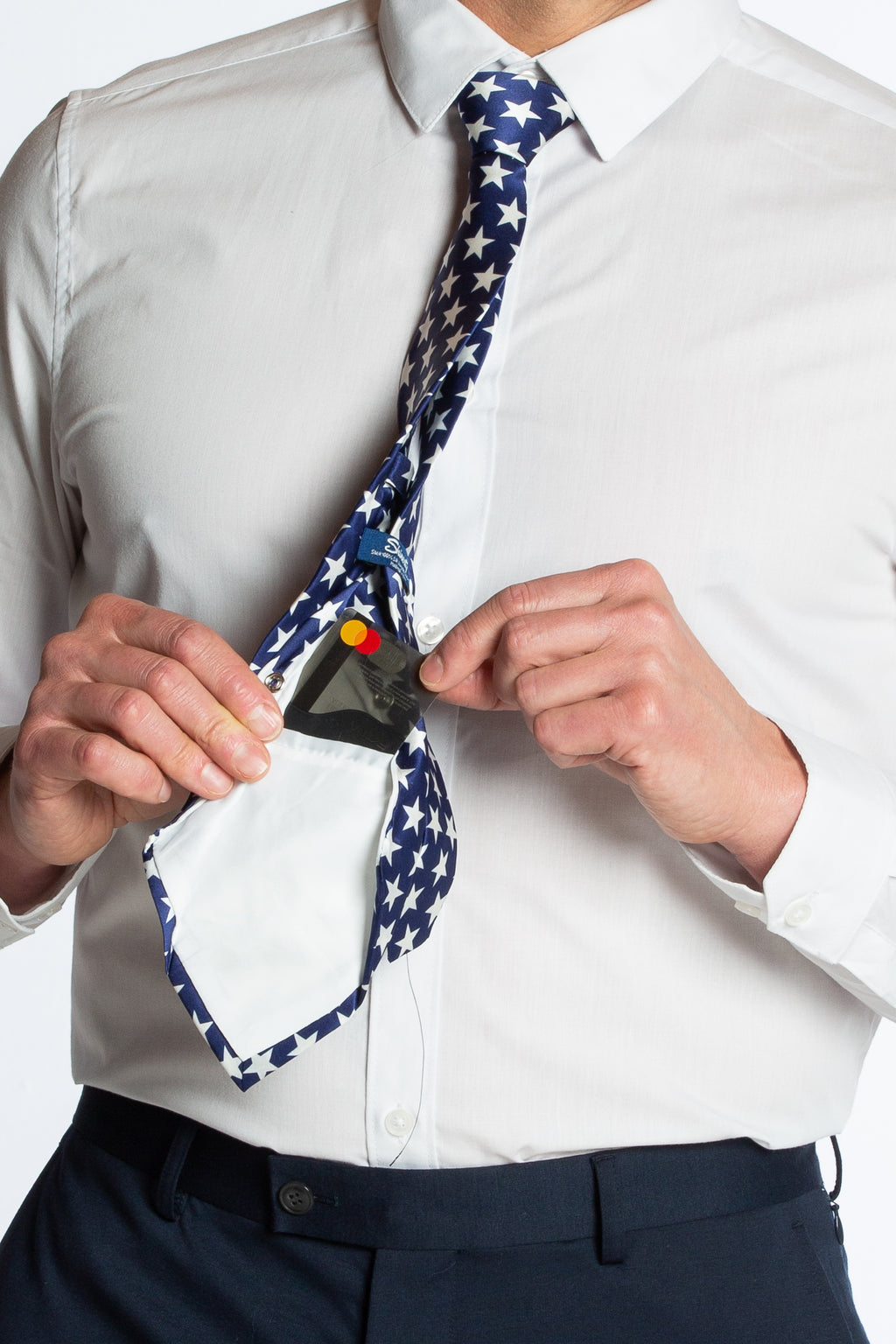 The Alpha | American Flag Ultimate Pocket Tie - Shinesty