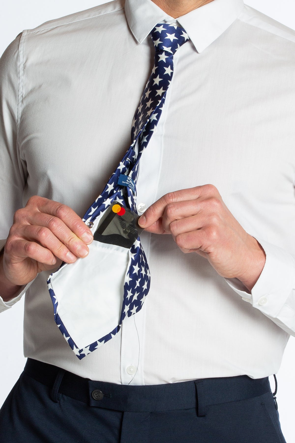 The Alpha | American Flag Ultimate Pocket Tie - Shinesty