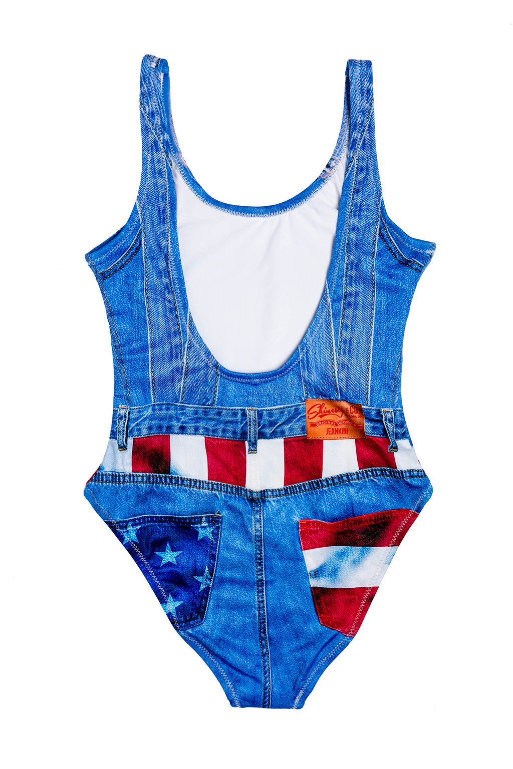 The Chattahoochee Mama | Denim USA One Piece Swimsuit - Shinesty