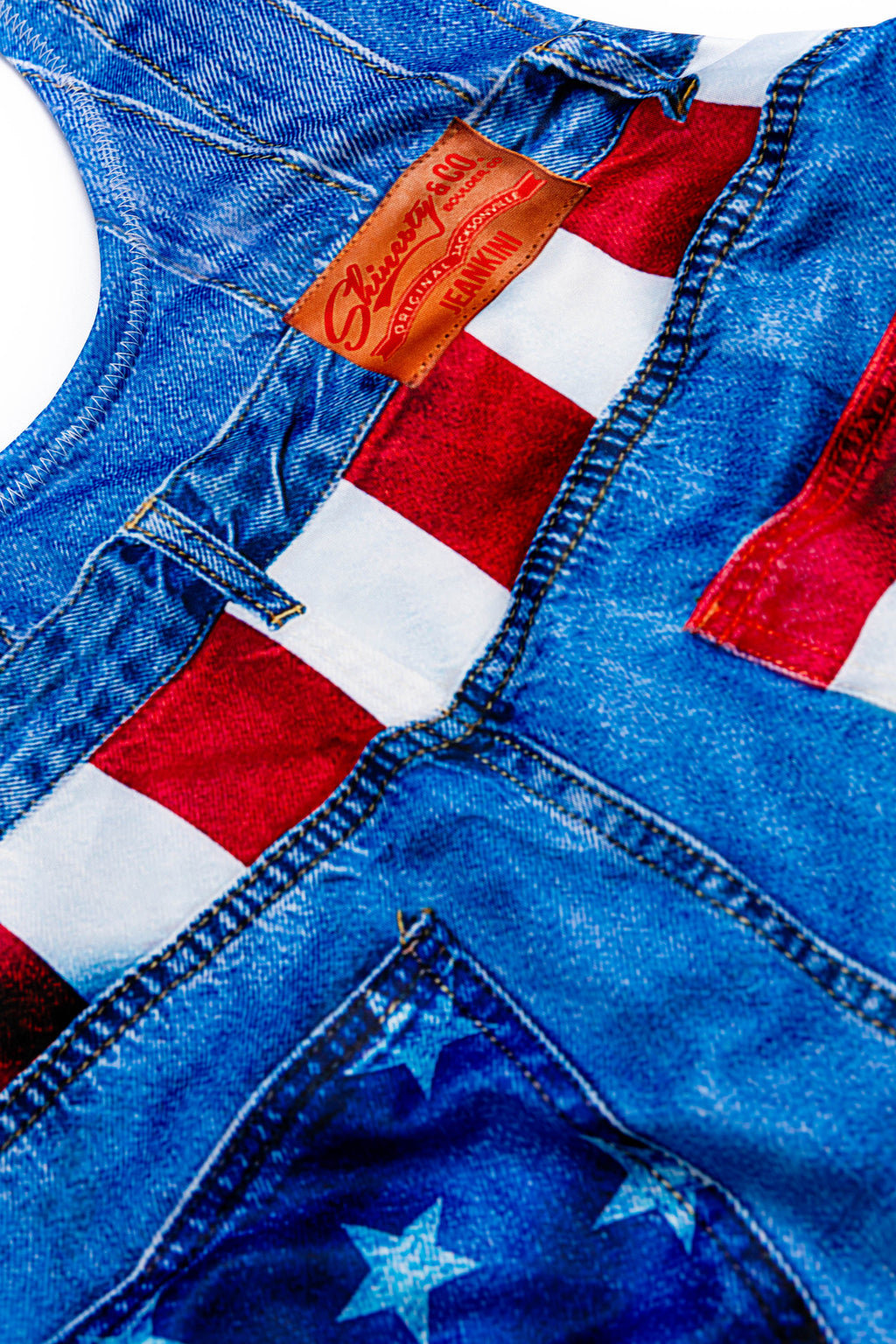 The Chattahoochee Mama | Denim USA One Piece Swimsuit - Shinesty