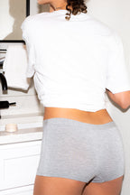 The Intramural Champ | Heather Grey Modal Boyshort Underwear - Shinesty