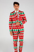 The Red Ryder | Knit Print Christmas Suit - Shinesty