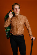 The Wood You Rather | Bark Printed Turtleneck - Shinesty
