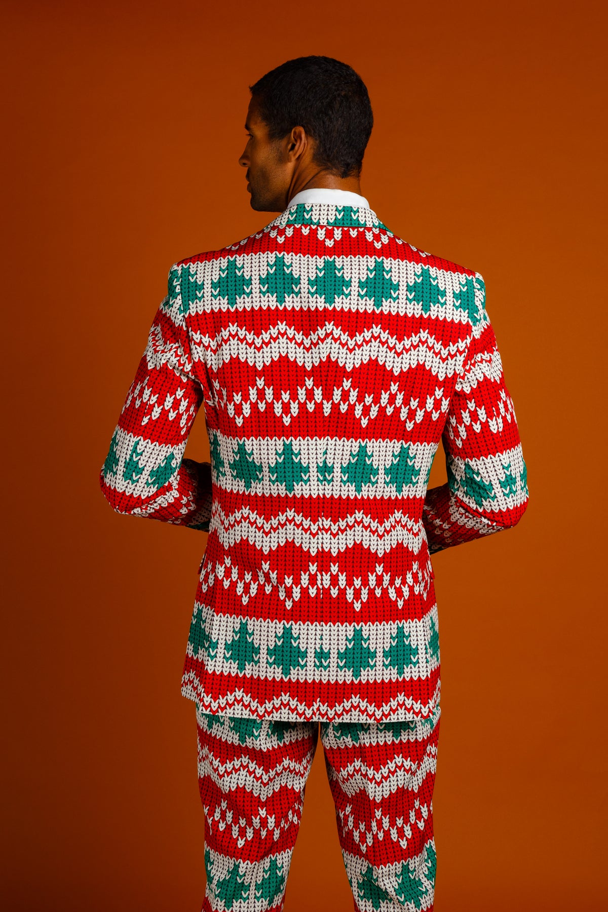 The Red Ryder | Knit Print Christmas Suit - Shinesty