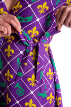 The Bourbon St. Special | Women's Mardi Gras Wrap Dress - Shinesty