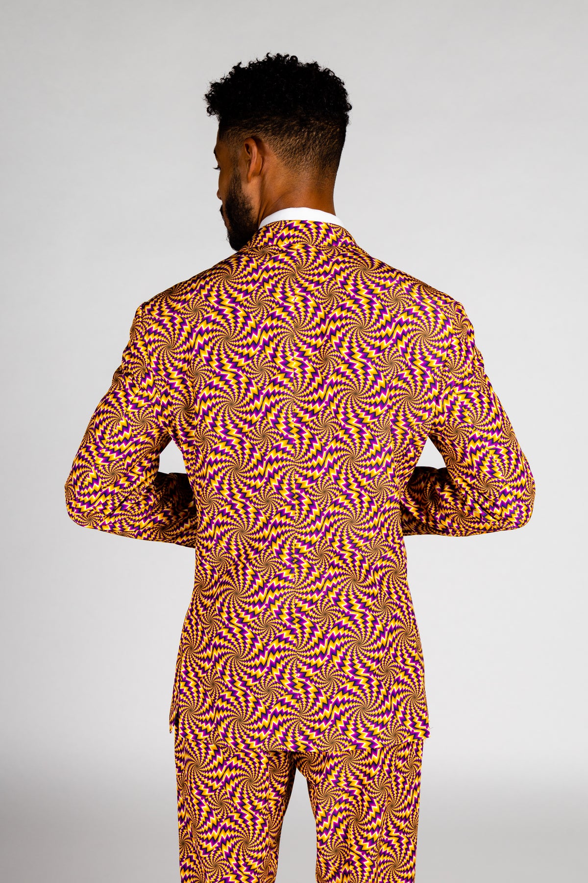 The Mardi Mirage | Illusion Print Party Suit - Shinesty