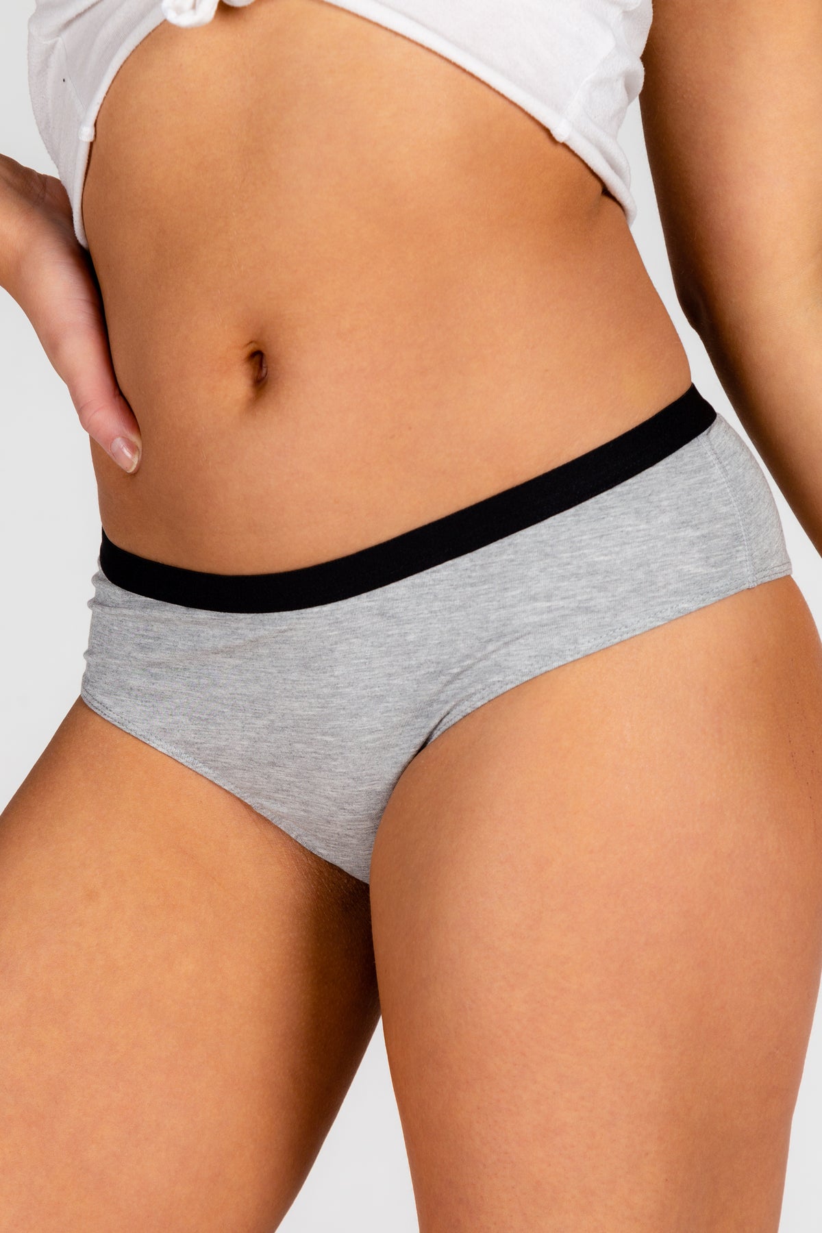 The Gray Area | Grey Couples Ball Hammock® Boxer With Fly and Cheeky 2 Pack - Shinesty