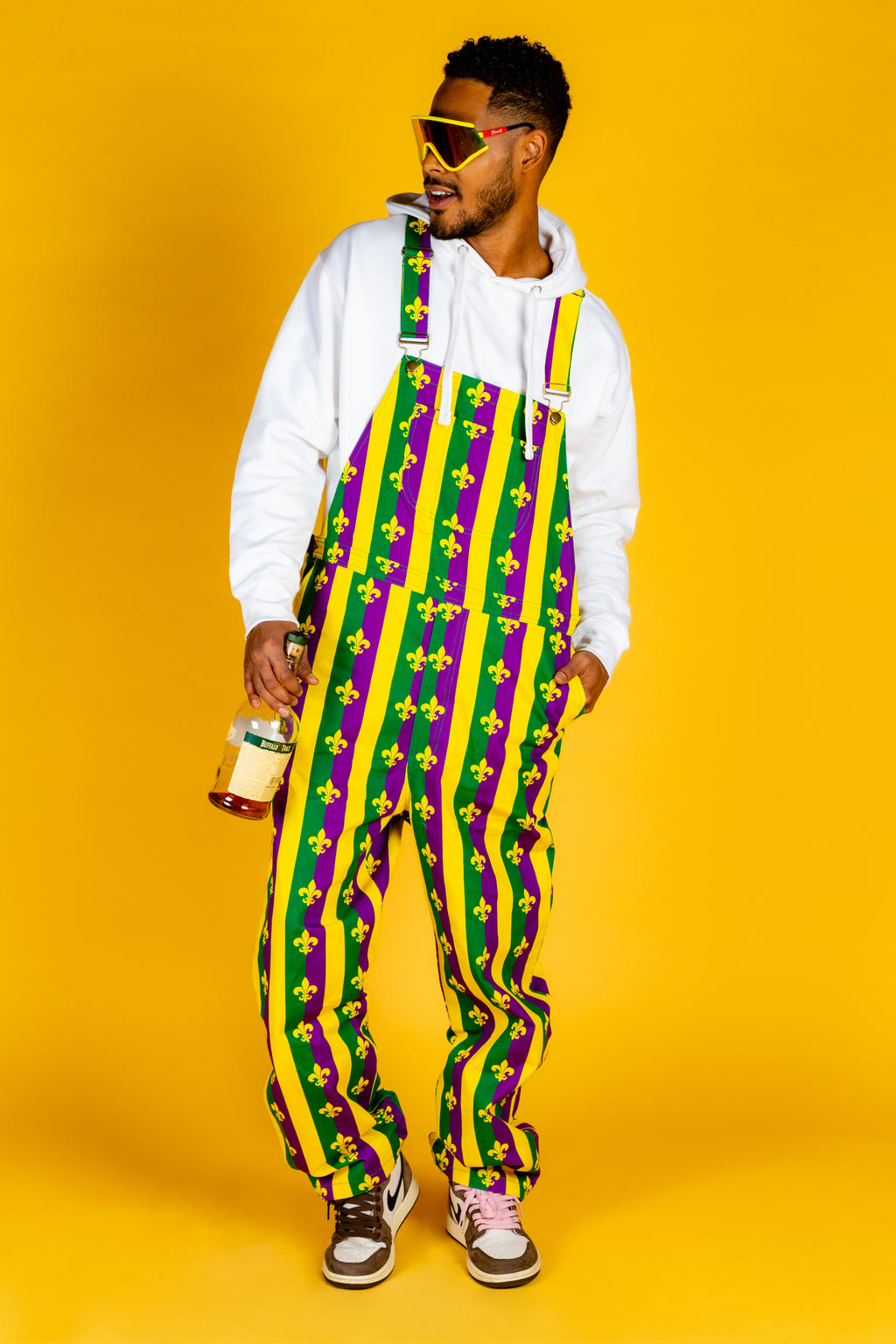 The Beignets For Breakfast | Mardi Gras Overalls - Shinesty
