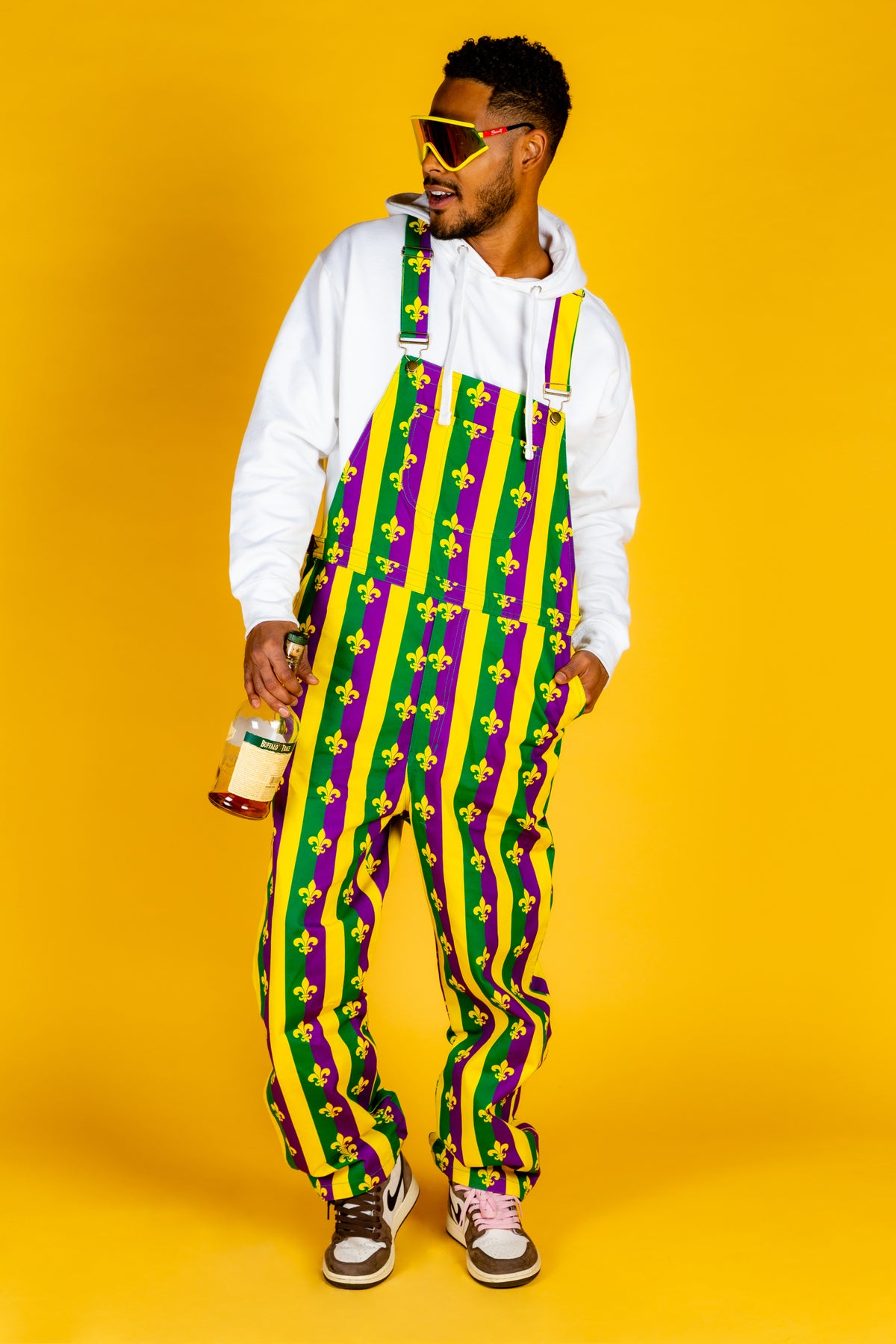 The Beignets For Breakfast | Mardi Gras Overalls - Shinesty