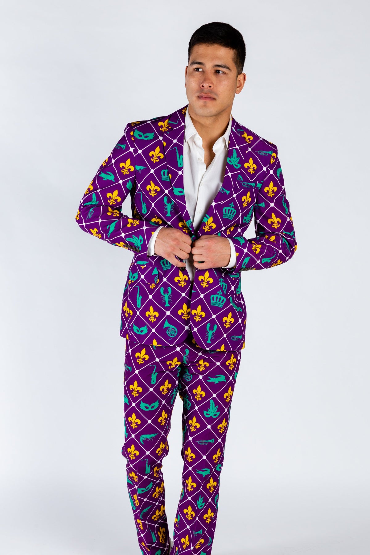 The Bourbon St. Special | Mardi Gras Diamond Suit - Shinesty