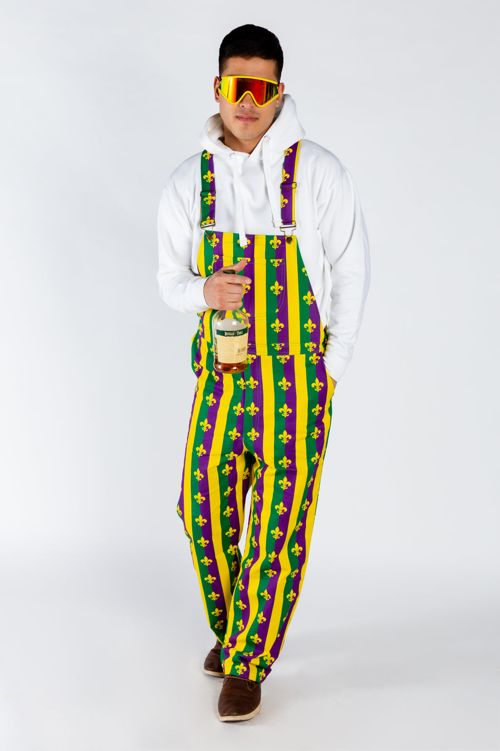 The Beignets For Breakfast | Mardi Gras Overalls - Shinesty