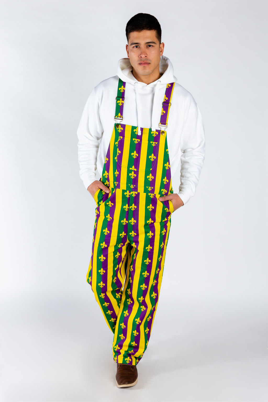 The Beignets For Breakfast | Mardi Gras Overalls - Shinesty