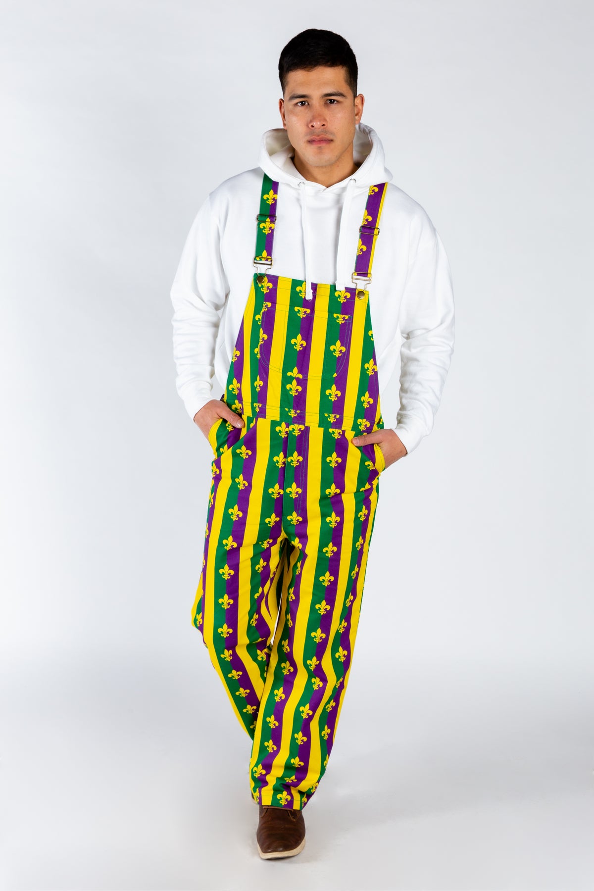 The Beignets For Breakfast | Mardi Gras Overalls - Shinesty