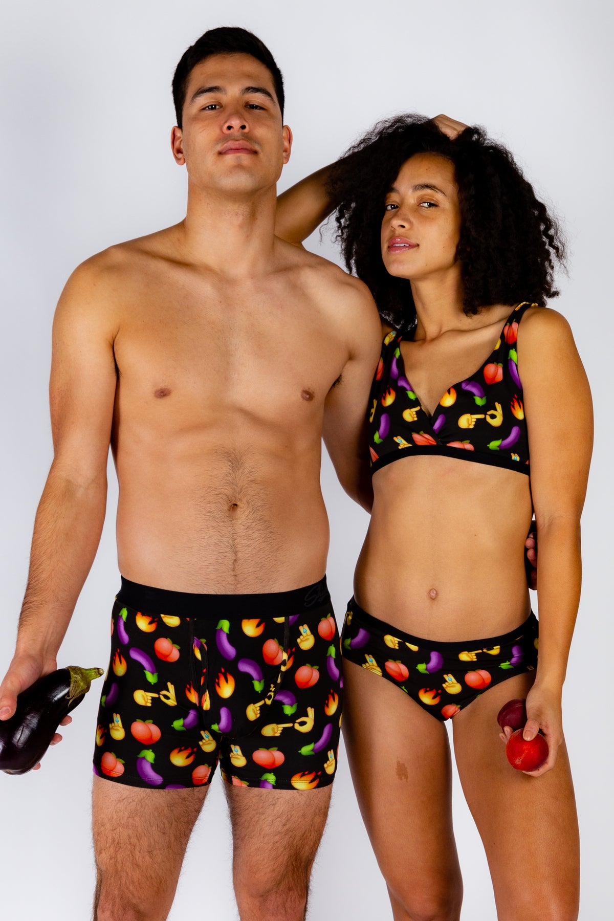 The Emoji After Party | Emoji Patterned Boob Hammock™ Reversible Bralette - Shinesty