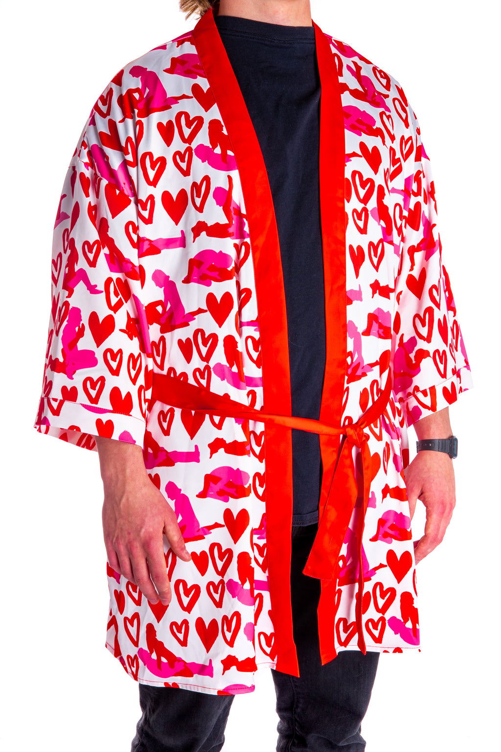 The Hot-Blooded Handbook | Valentines Day Party Kimono - Shinesty