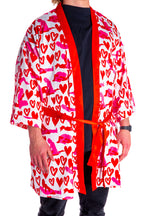 The Hot-Blooded Handbook | Valentines Day Party Kimono - Shinesty