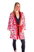 The Hot-Blooded Handbook | Ladies Valentine's Day Unisex Party Kimono - Shinesty