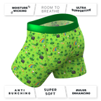 The 3 Leafs To The Wind | St Patricks Day Clovers Ball Hammock® Pouch Underwear - Shinesty