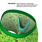 The 3 Leafs To The Wind | St Patricks Day Clovers Ball Hammock® Pouch Underwear With Fly - Shinesty