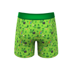 The 3 Leafs To The Wind | St Patricks Day Clovers Ball Hammock® Pouch Underwear With Fly - Shinesty