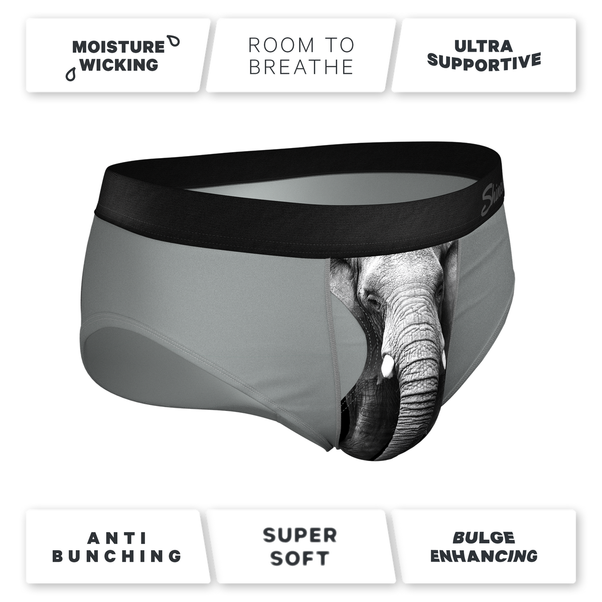 The Junk In The Trunk | Elephant Ball Hammock® Pouch Underwear Briefs - Shinesty
