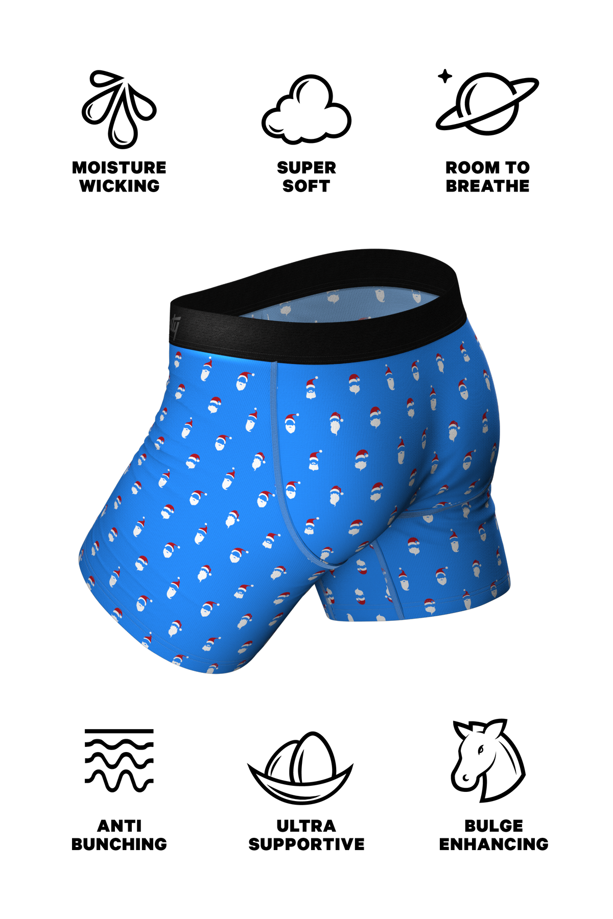The 50 Shades Of Santa | Holiday Ball Hammock® Pouch Underwear - Shinesty