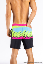 The Cherry Slushy | Neon Retro Ball Hammock® 5 Inch Athletic Shorts - Shinesty
