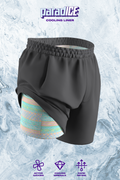 The Canyon Sunrise | Charcoal Aztec Ball Hammock® 7 Inch Athletic Shorts - Shinesty