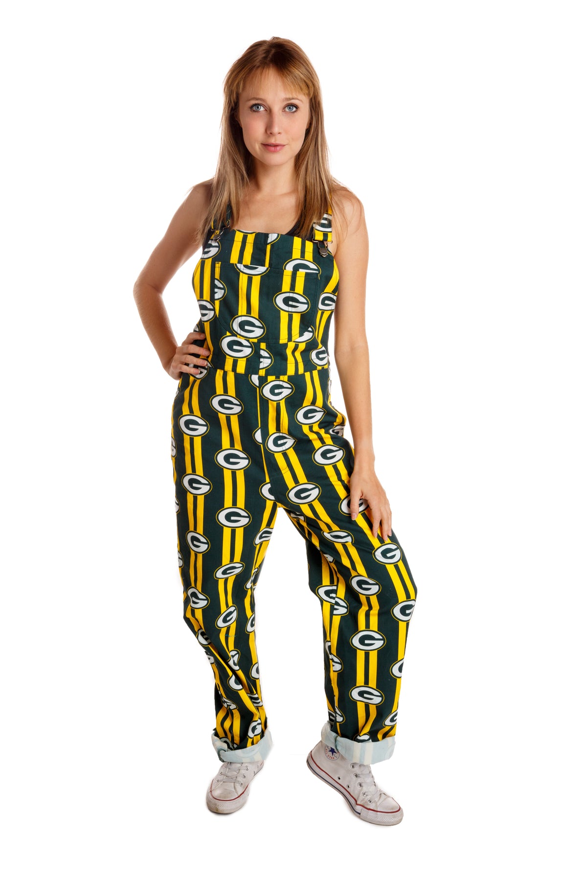The Green Bay Packers | Ladies Unisex NFL Overalls - Shinesty