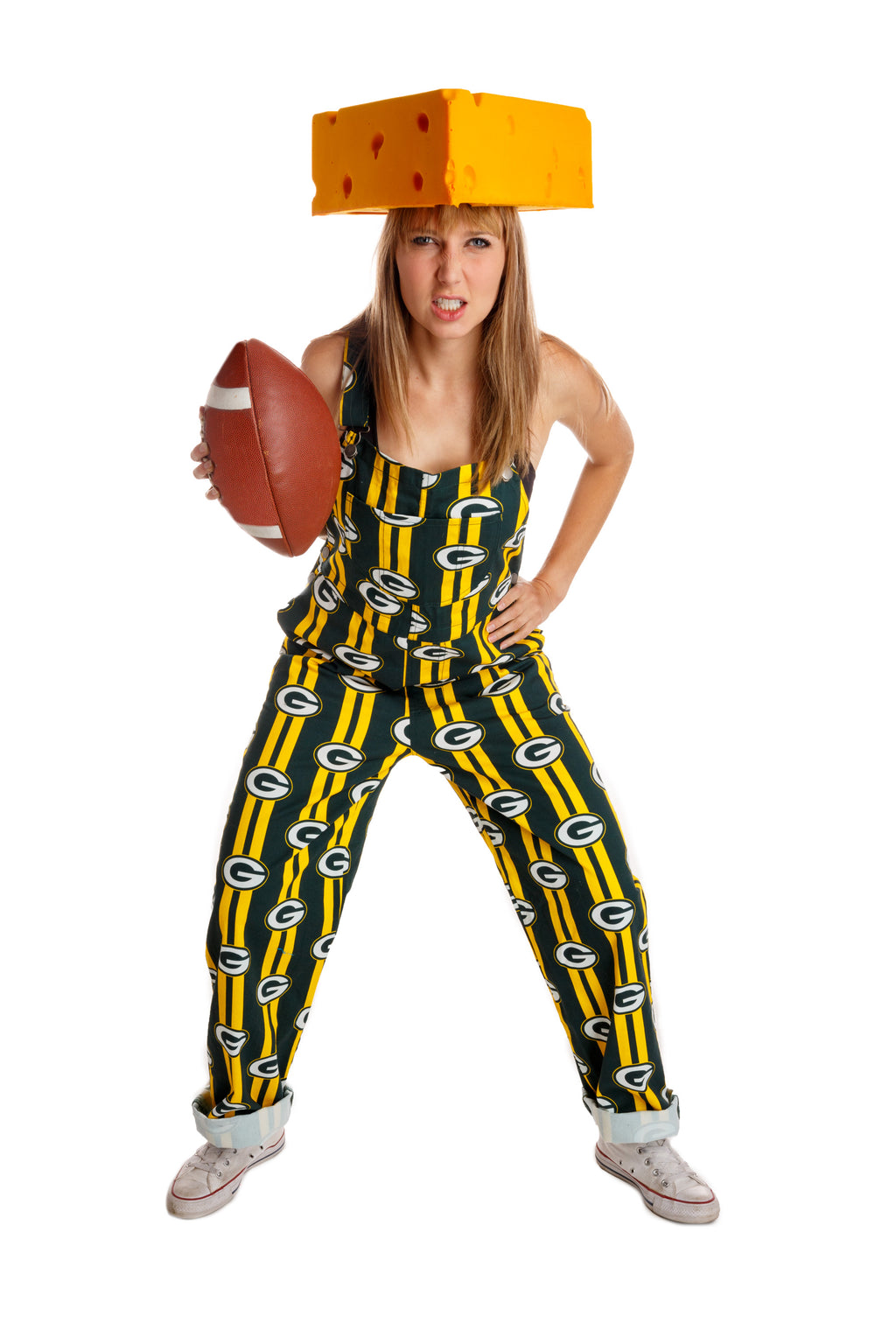 The Green Bay Packers | Ladies Unisex NFL Overalls - Shinesty
