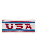 The Salt Lake | White USA Ski Headband - Shinesty