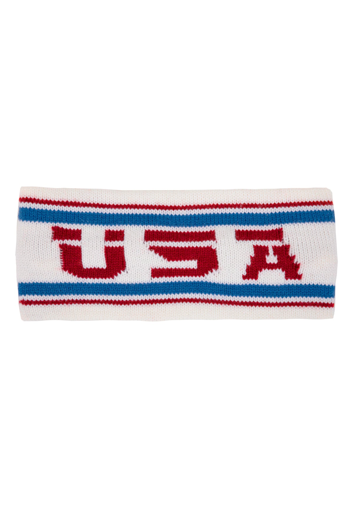 The Salt Lake | White USA Ski Headband - Shinesty