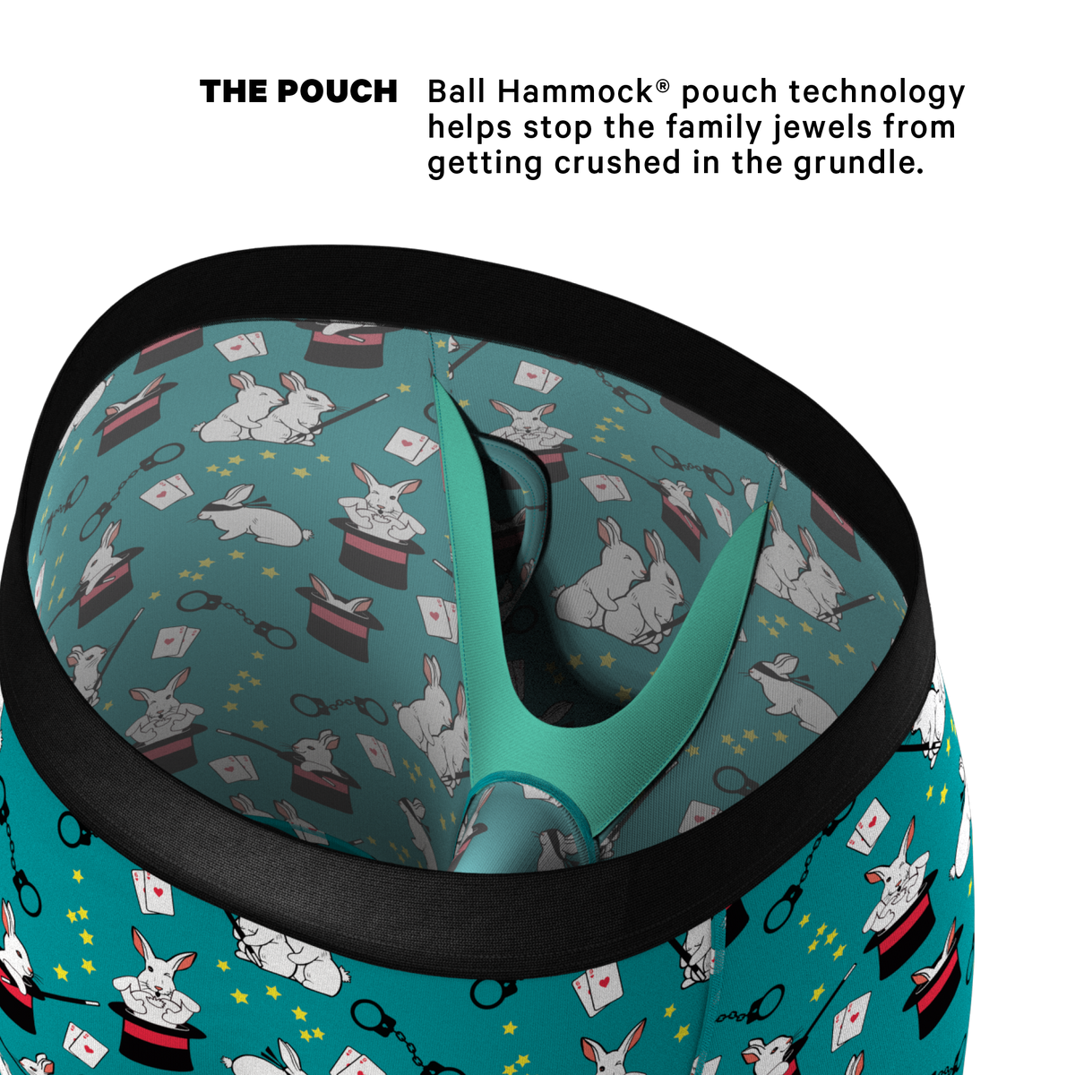 The AbracaDoMe | Magic Bunny Ball Hammock® Boxer - Long Leg - Shinesty