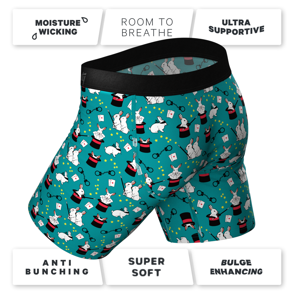 The AbracaDoMe | Magic Bunny Ball Hammock® Boxer - Long Leg - Shinesty