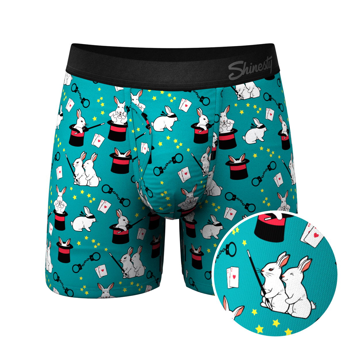 The AbracaDoMe | Magic Bunny Ball Hammock® Pouch Underwear With Fly - Shinesty