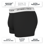The Anthem | Black Shinesty Ball Hammock® Pouch Trunks Underwear - Shinesty
