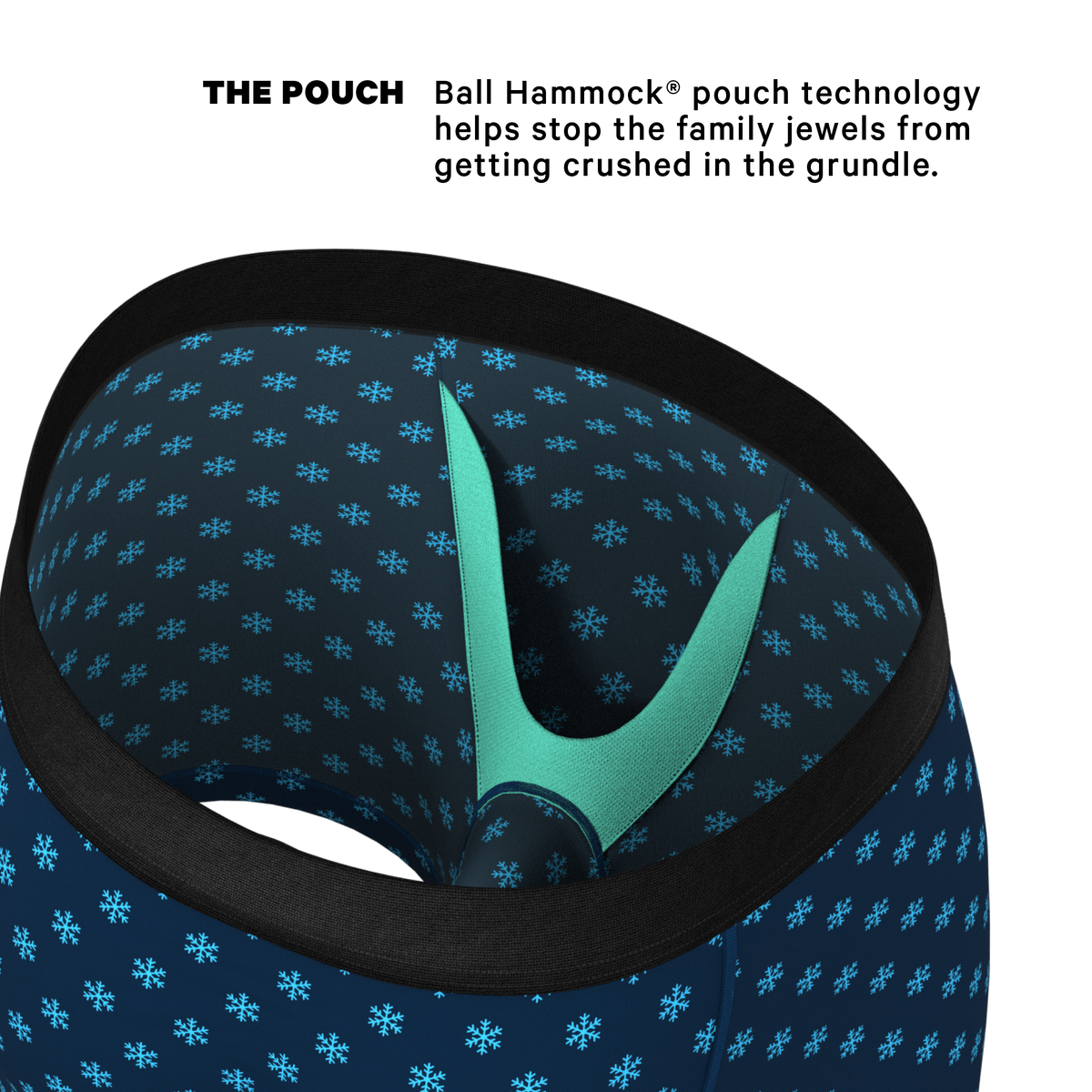 The Avalanche | Color Changing Snowflake Ball Hammock® Pouch Underwear - Shinesty