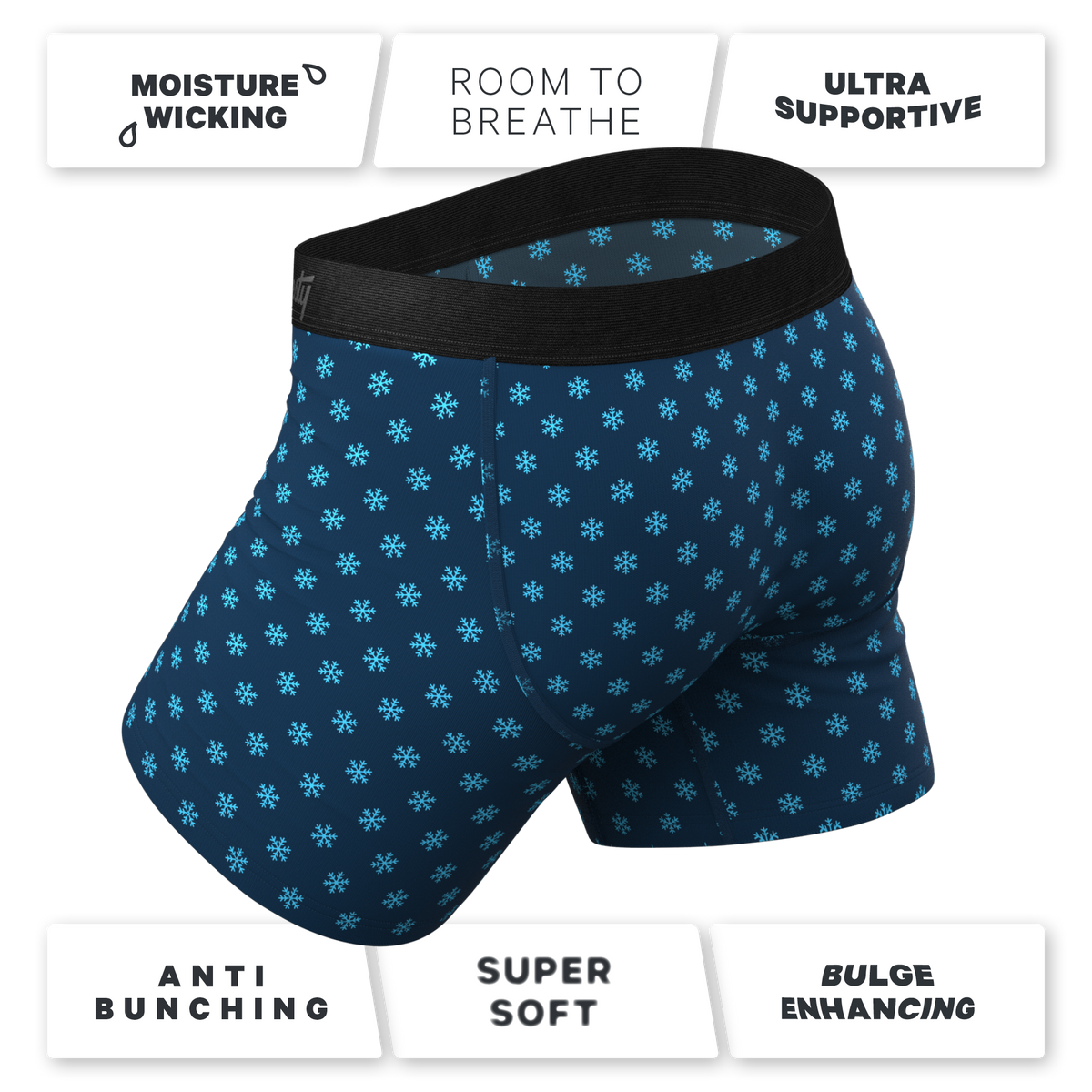 The Avalanche | Color Changing Snowflake Ball Hammock® Pouch Underwear - Shinesty