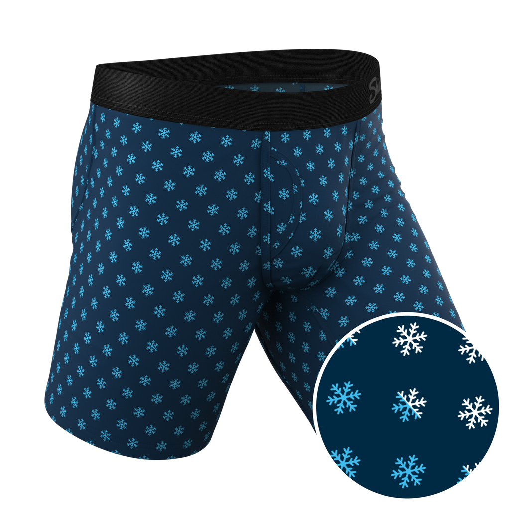 The Avalanche | Color Changing Snowflake Ball Hammock® Boxer - Long Leg - Shinesty