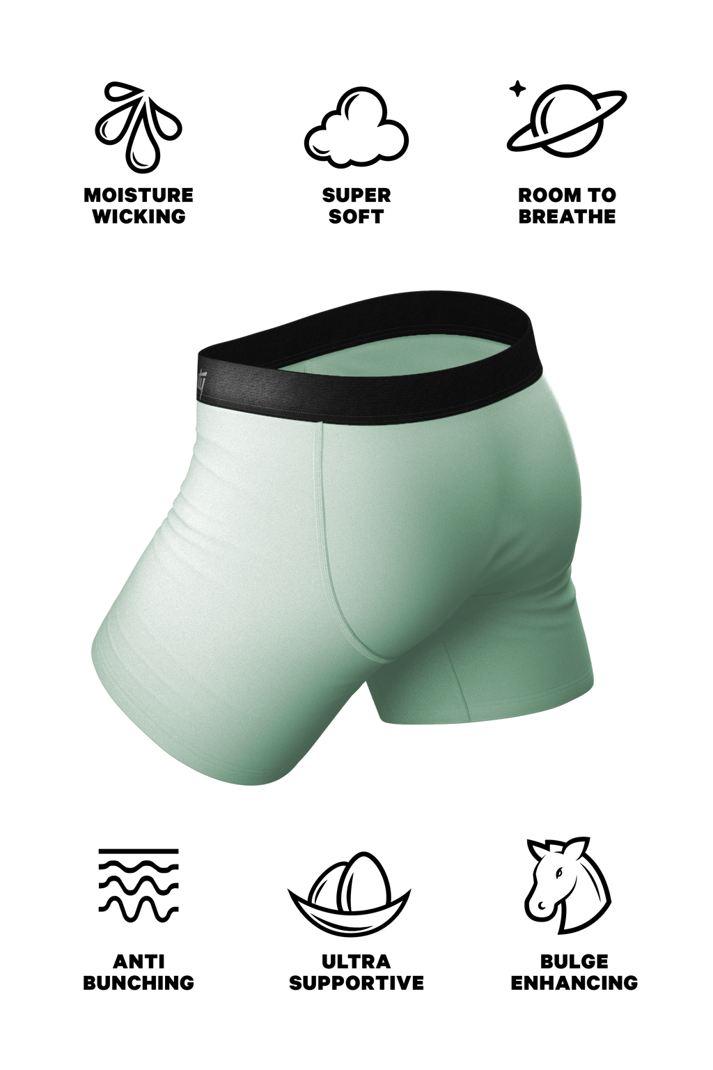 The Avocado Toast | Feldspar Green Ball Hammock® Pouch Underwear - Shinesty