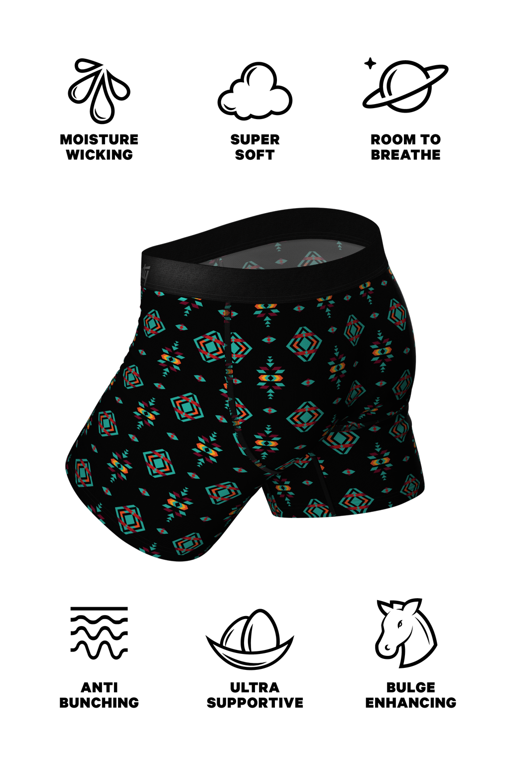 The Ayahuasca | Southwestern Ball Hammock® Pouch Underwear With Fly - Shinesty