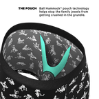 The Bare Back Bones | Glow in the Dark Skeletons Ball Hammock® Pouch Underwear - Shinesty