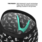 The Bare Back Bones | Glow in the Dark Skeletons Ball Hammock® Boxer - Long Leg - Shinesty