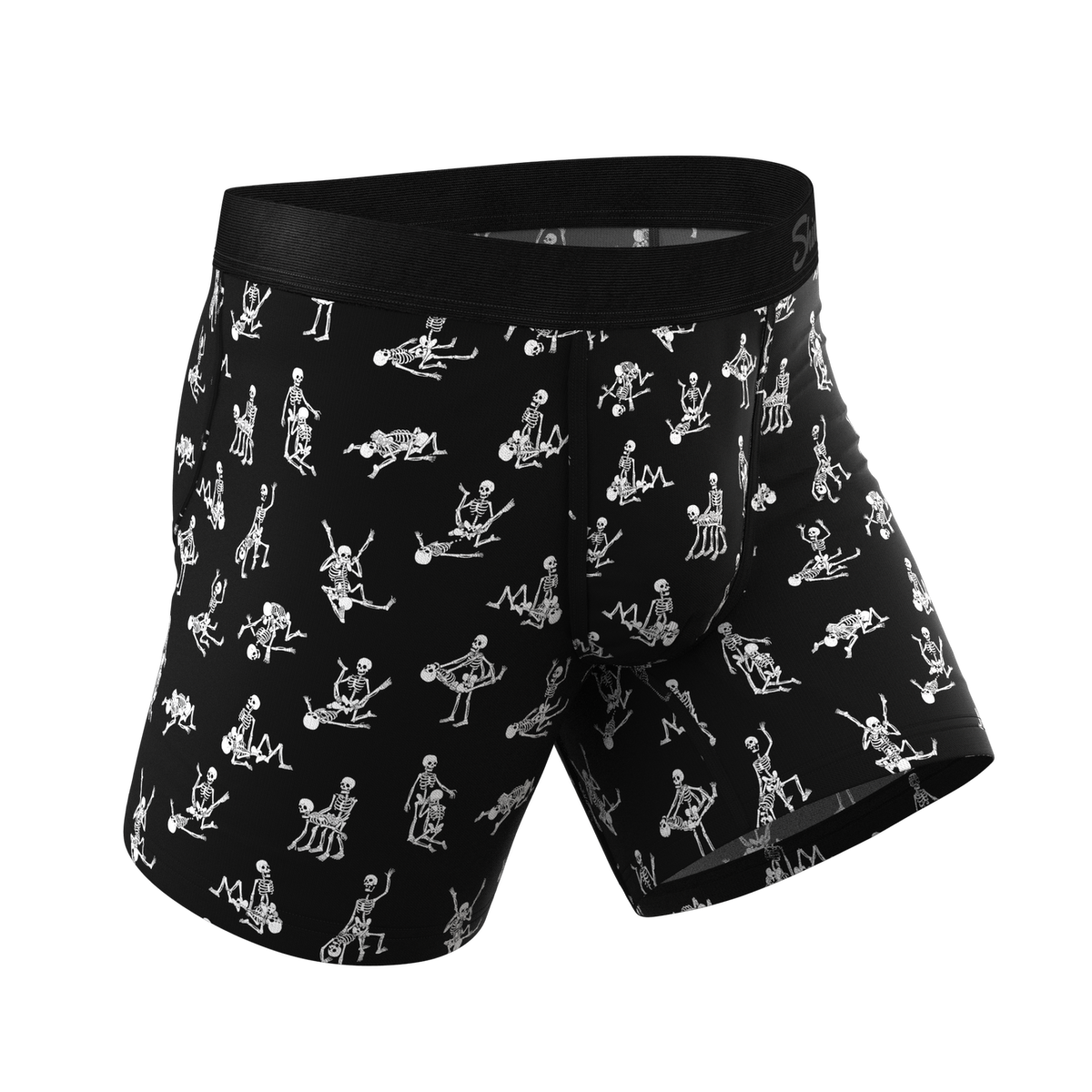 The Bare Back Bones | Glow in the Dark Skeletons Ball Hammock® Pouch Underwear - Shinesty